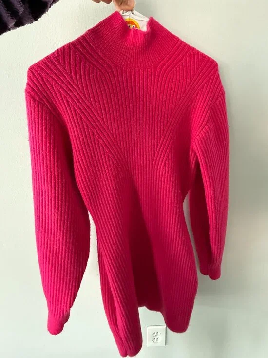 H&M Pink Long Sleeve Mini Dress - Picture 3 of 5